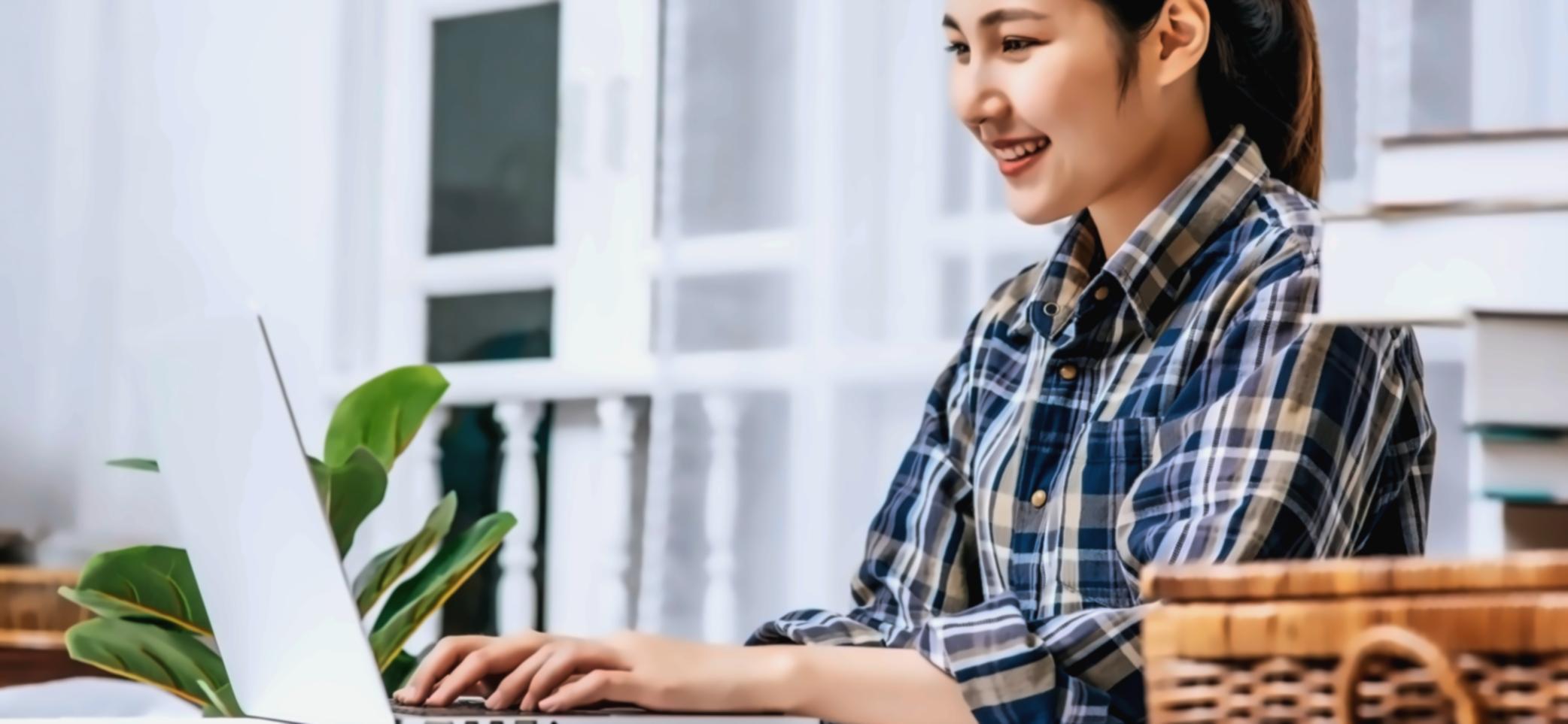 Individual reviewing budget allocation success after completing program